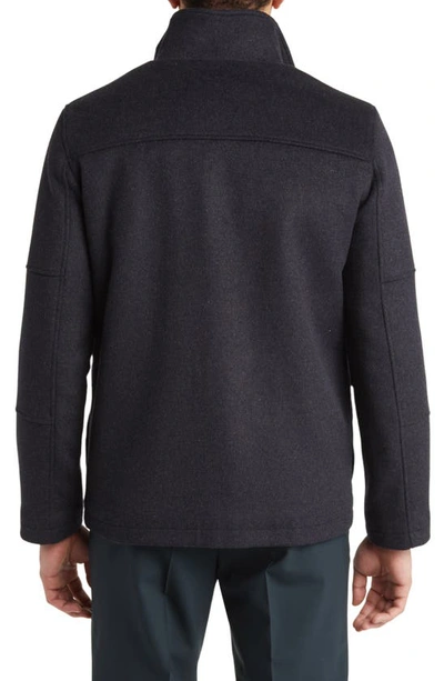 Hart Schaffner Marx Greeley Wool Blend Field Jacket In Charcoal