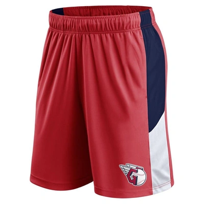 Shop Fanatics Branded Red Cleveland Guardians Primary Logo Shorts