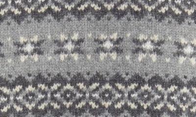 Shop Faherty Highland Fair Isle Sweater In Grey Multi