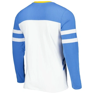 Shop Starter Powder Blue/white Los Angeles Chargers Halftime Long Sleeve T-shirt