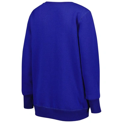 Shop Cuce Royal Los Angeles Rams Deep V-neck Pullover Sweatshirt