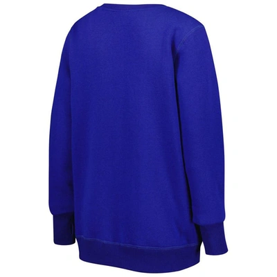 Cuce Royal Los Angeles Rams Deep V-neck Pullover Sweatshirt In Royal