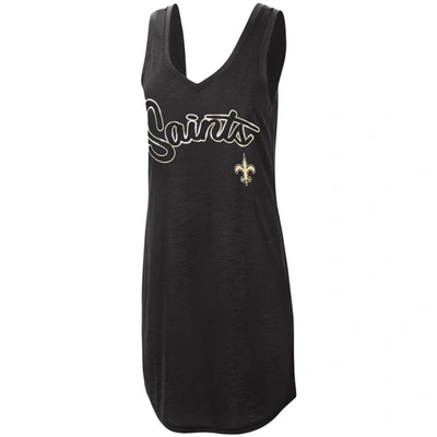 Shop G-iii 4her By Carl Banks Black New Orleans Saints Off Season Swimsuit Cover-up