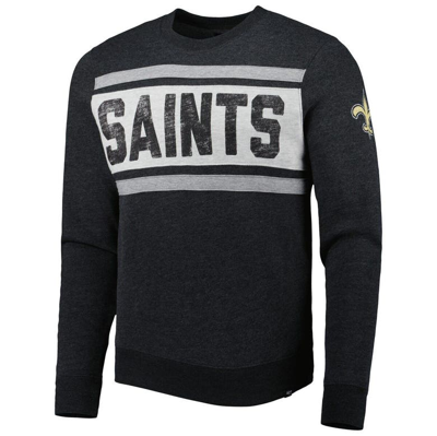 Shop 47 ' Heathered Black New Orleans Saints Bypass Tribeca Pullover Sweatshirt