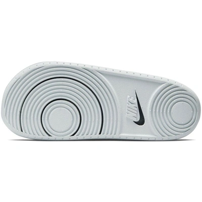 Shop Nike Las Vegas Raiders Off-court Wordmark Slide Sandals In Gray