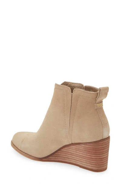 Shop Toms Clare Wedge Bootie In Natuarl