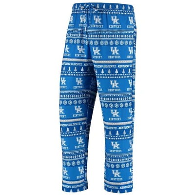 Shop Concepts Sport Royal Kentucky Wildcats Ugly Sweater Knit Long Sleeve Top And Pant Set