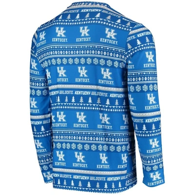 Shop Concepts Sport Royal Kentucky Wildcats Ugly Sweater Knit Long Sleeve Top And Pant Set