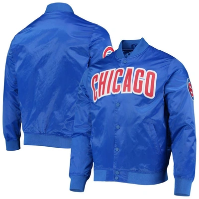 Shop Pro Standard Royal Chicago Cubs Wordmark Satin Full-snap Jacket