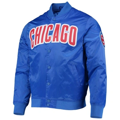 Shop Pro Standard Royal Chicago Cubs Wordmark Satin Full-snap Jacket