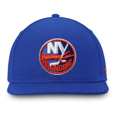 Shop Fanatics Branded Royal New York Islanders Core Primary Logo Fitted Hat