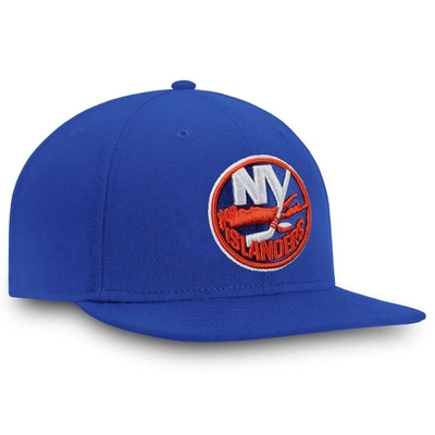 Shop Fanatics Branded Royal New York Islanders Core Primary Logo Fitted Hat