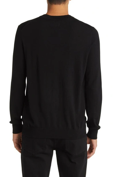 Nn07 Ted 6605 Wool Sweater In Black