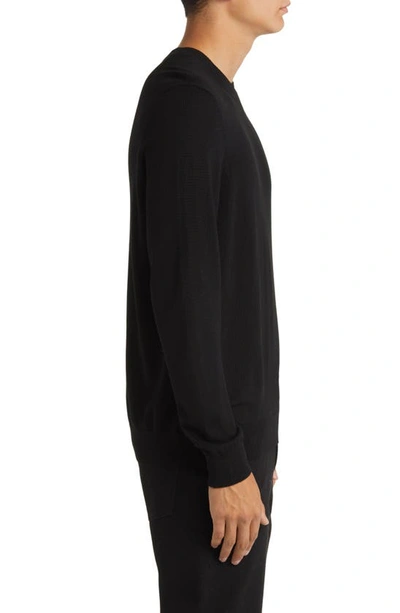 Nn07 Ted 6605 Wool Sweater In Black