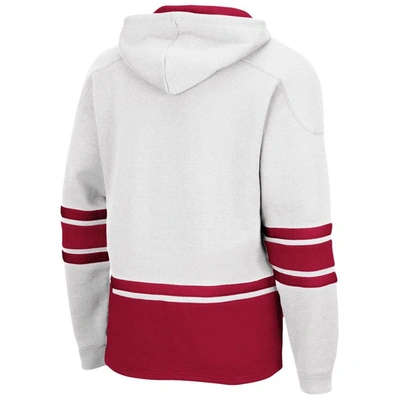 Shop Colosseum White Washington State Cougars Lace Up 3.0 Pullover Hoodie
