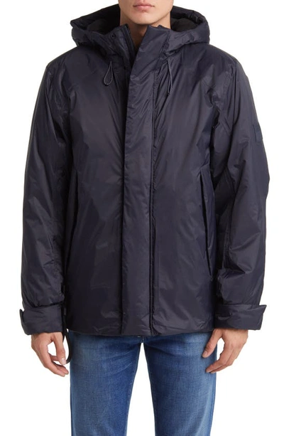 Shop Rains Vardo Hooded Jacket In Navy