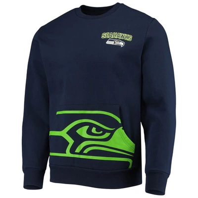 Shop Foco College Navy Seattle Seahawks Pocket Pullover Sweater