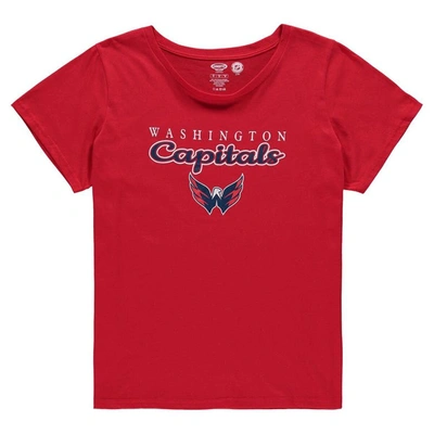 Shop Concepts Sport Red Washington Capitals Plus Size Lodge T-shirt & Pants Sleep Set