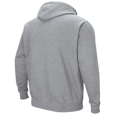 Shop Colosseum Heather Gray Washington State Cougars Arch & Logo 3.0 Pullover Hoodie