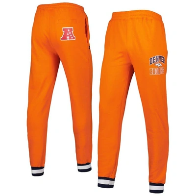 Shop Starter Orange Denver Broncos Blitz Fleece Jogger Pants
