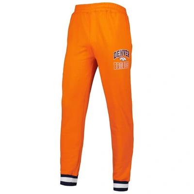 Shop Starter Orange Denver Broncos Blitz Fleece Jogger Pants
