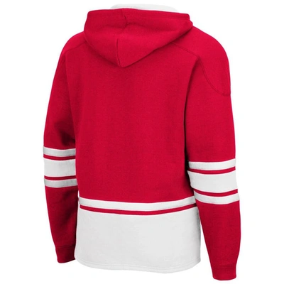 Shop Colosseum Red Cornell Big Red Lace Up 3.0 Pullover Hoodie