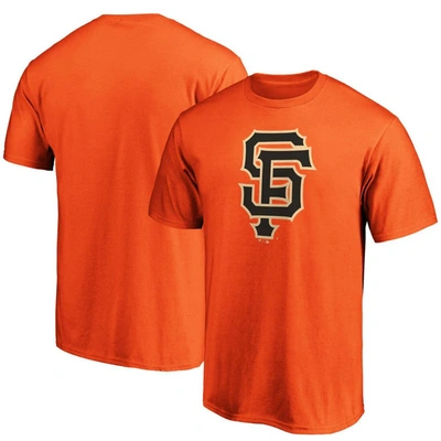 Shop Fanatics Branded Orange San Francisco Giants Official Logo T-shirt