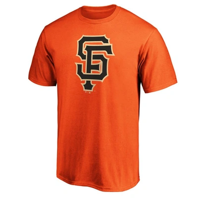 Shop Fanatics Branded Orange San Francisco Giants Official Logo T-shirt