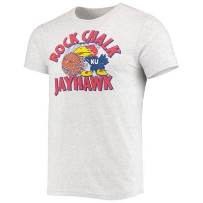 Shop Homefield Heather Gray Kansas Jayhawks Vintage Rock Chalk T-shirt
