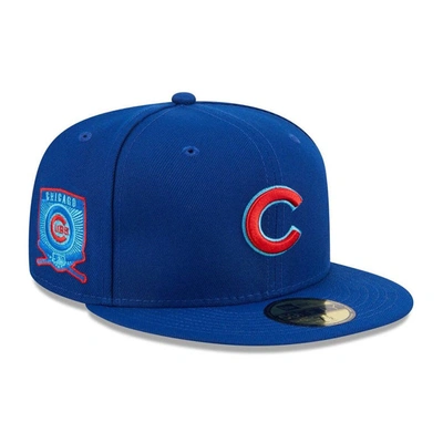 Shop New Era Royal Chicago Cubs 2023 Mlb Father's Day On-field 59fifty Fitted Hat
