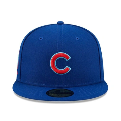Shop New Era Royal Chicago Cubs 2023 Mlb Father's Day On-field 59fifty Fitted Hat