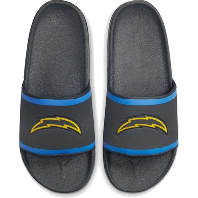 Shop Nike Los Angeles Chargers Off-court Wordmark Slide Sandals In Gray