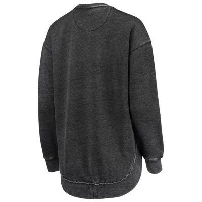 Pressbox Black Cincinnati Bearcats Vintage Wash Pullover Sweatshirt In Black
