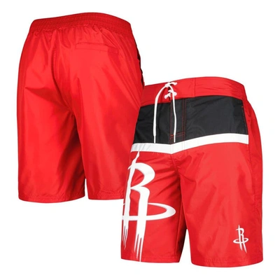 Shop G-iii Sports By Carl Banks Red Houston Rockets Sea Wind Swim Trunks