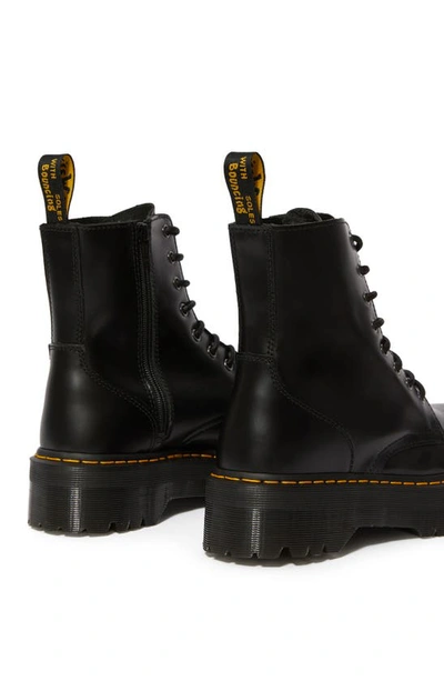 Shop Dr. Martens' Dr. Martens Jadon Platform Boot In Black Polished Smooth