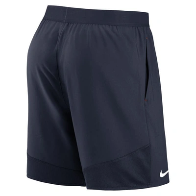 Shop Nike Navy Chicago Bears Stretch Woven Shorts