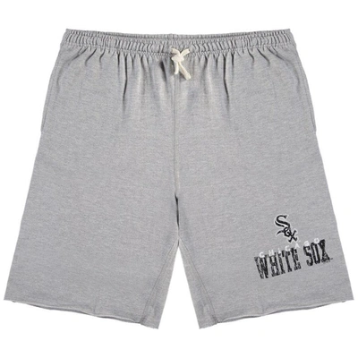 Shop Profile Heathered Gray Chicago White Sox Big & Tall French Terry Shorts In Heather Gray
