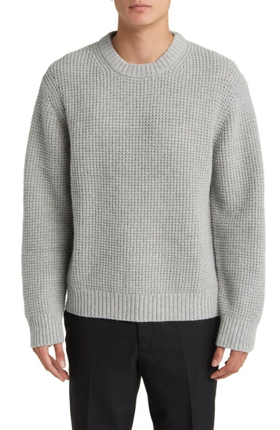 Shop Wax London Wilde Waffle Knit Sweater In Grey