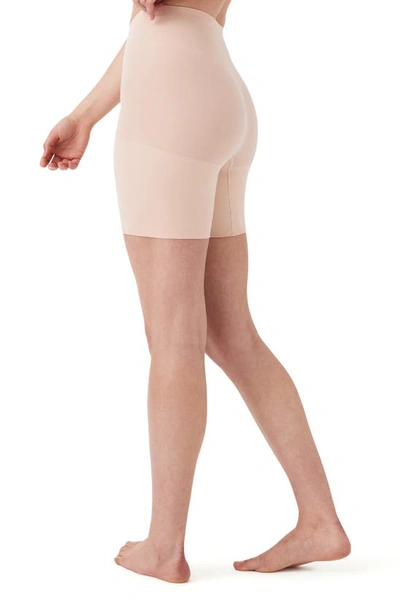 Shop Spanx Everyday Shaping Shorts In Soft Nude