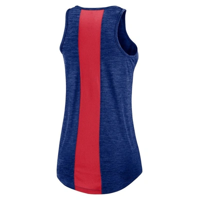 Shop Nike Royal Chicago Cubs Dri-fit Performance Right Mix High Neck Tank Top