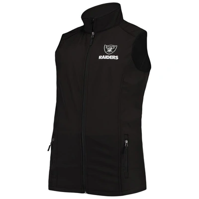 Shop Dunbrooke Black Las Vegas Raiders Big & Tall Archer Softshell Full-zip Vest