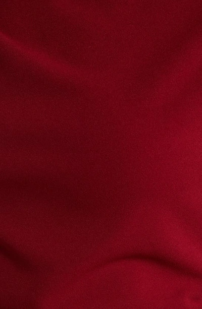 Nikki Lund Marilyn Ruched Knit Dress In Burgundy
