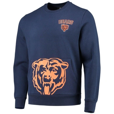 Shop Foco Navy Chicago Bears Pocket Pullover Sweater