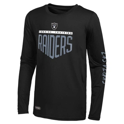 Shop Outerstuff Black Las Vegas Raiders Impact Long Sleeve T-shirt