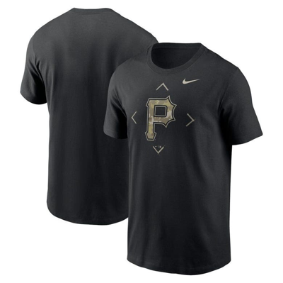 Shop Nike Black Pittsburgh Pirates Camo Logo T-shirt