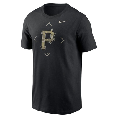 Shop Nike Black Pittsburgh Pirates Camo Logo T-shirt