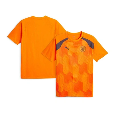 Shop Puma Orange Manchester City 2023/24 Pre-match Jersey
