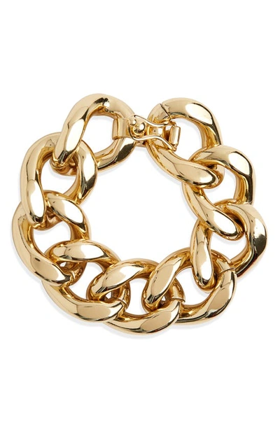 Shop Isabel Marant Chunky Chain Bracelet In Dore