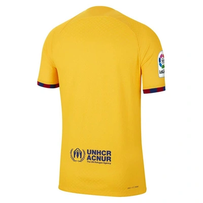 Shop Nike Yellow Barcelona 2022/23 Fourth Vapor Match Authentic Jersey