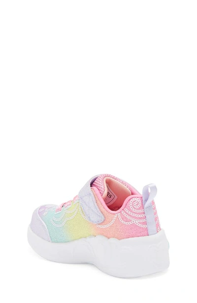 Shop Skechers Kids' Princess Sequin Light-up Sneaker In Blue Multi